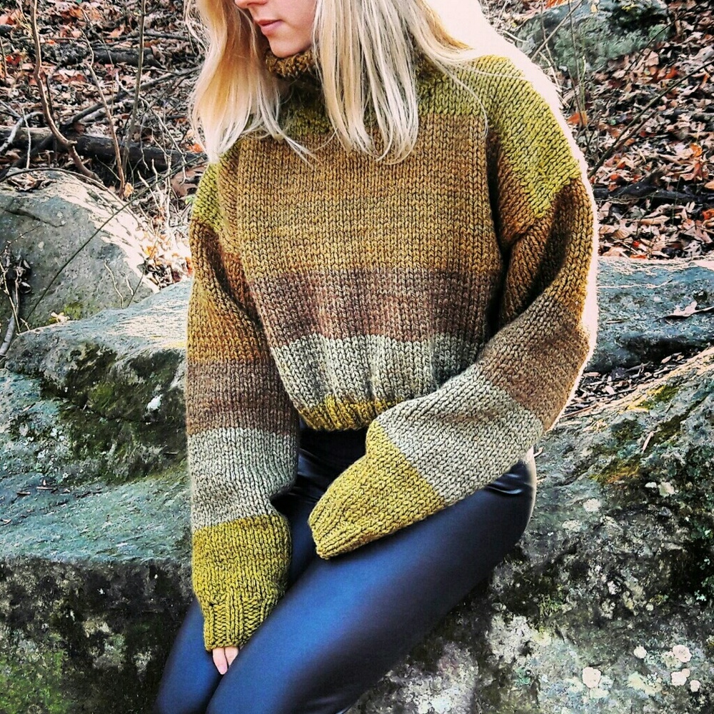 Special Christmas Gift Handmade Hand Knit Sweater