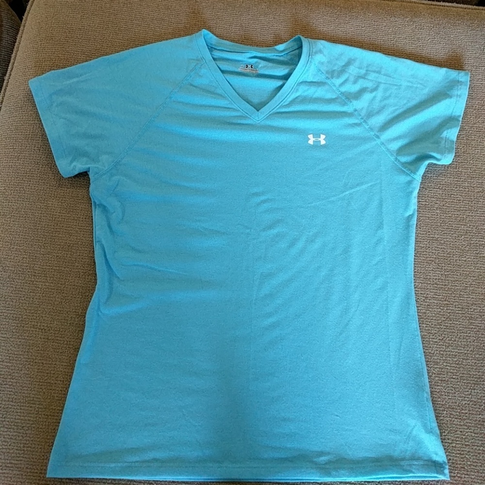 Under armour turquoise shirt