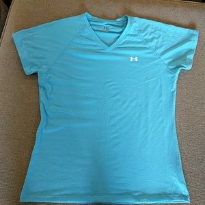 Under armour turquoise shirt