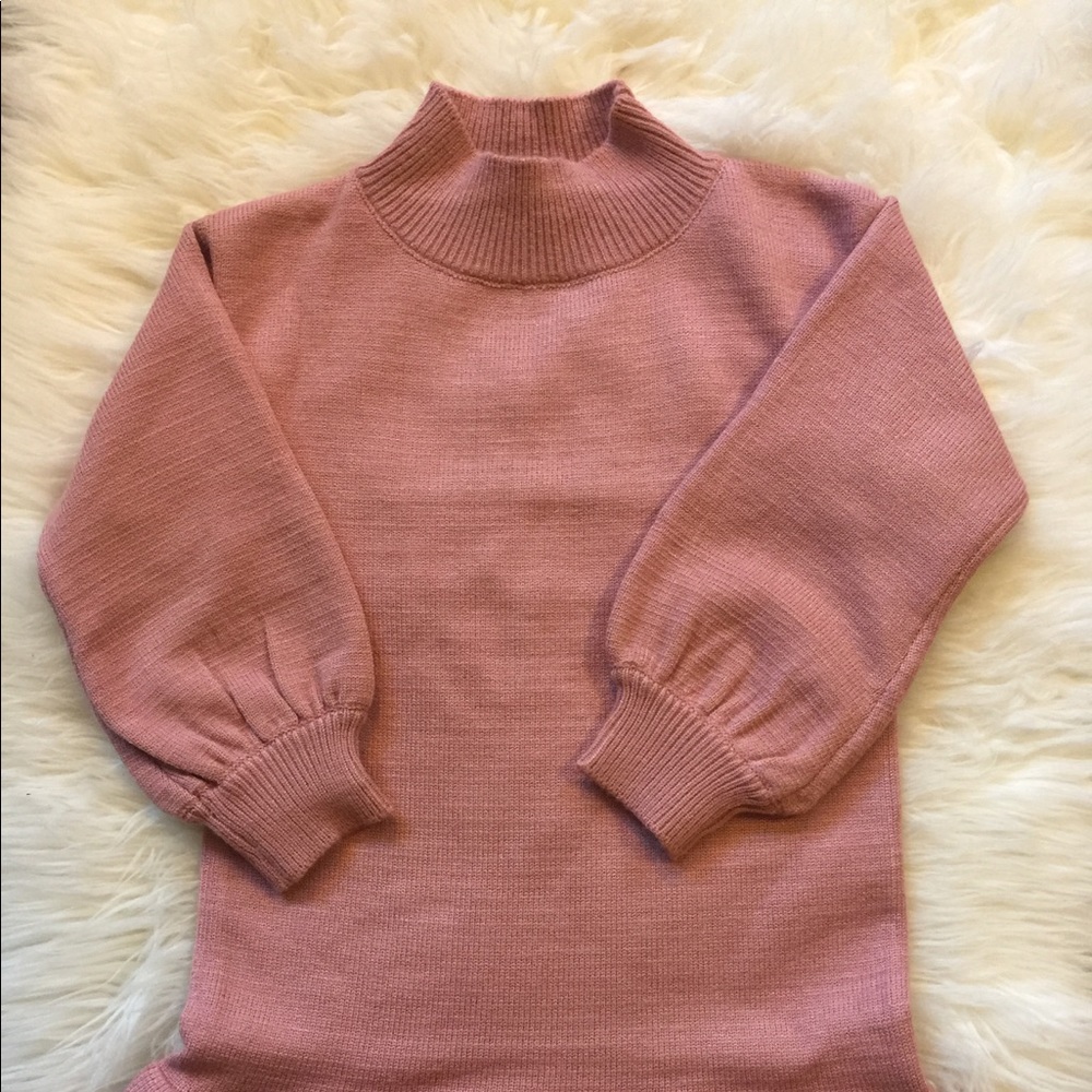 Toddler girl knit sweater dress