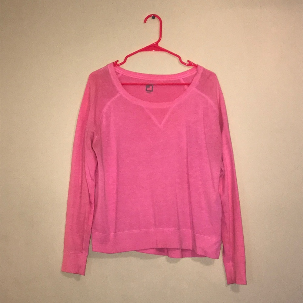 Pink lightweight sweatshirt