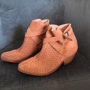 Free People genuine leather (suede) ankle boots.