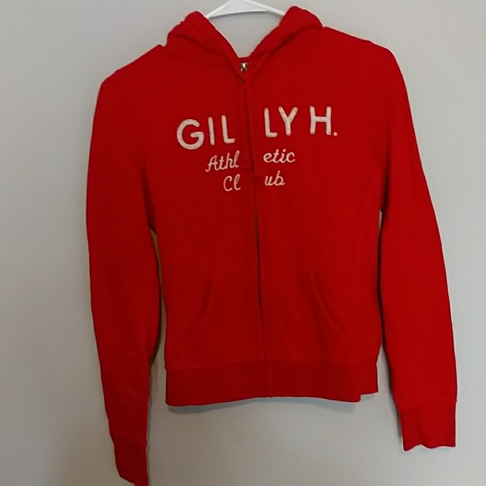 Red Gilly Hicks zip up hoodie