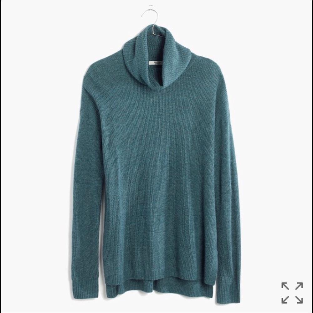 NWT Madewell ribbed turtleneck in BLACK