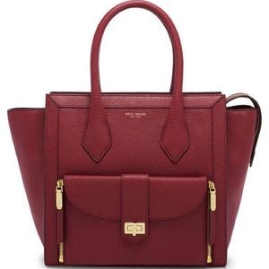 Henri Bendel Rivington Convertible Tote Rumba Red