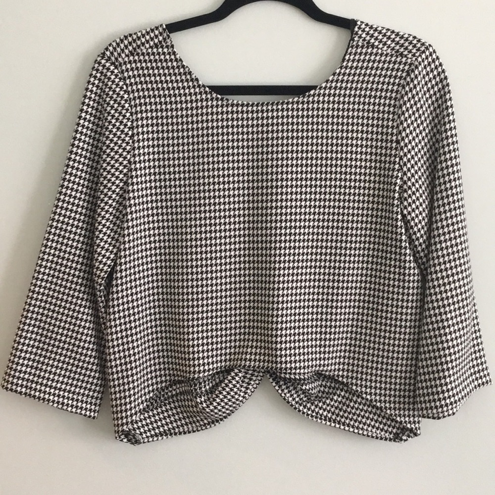 Zara Basic Black and White Top