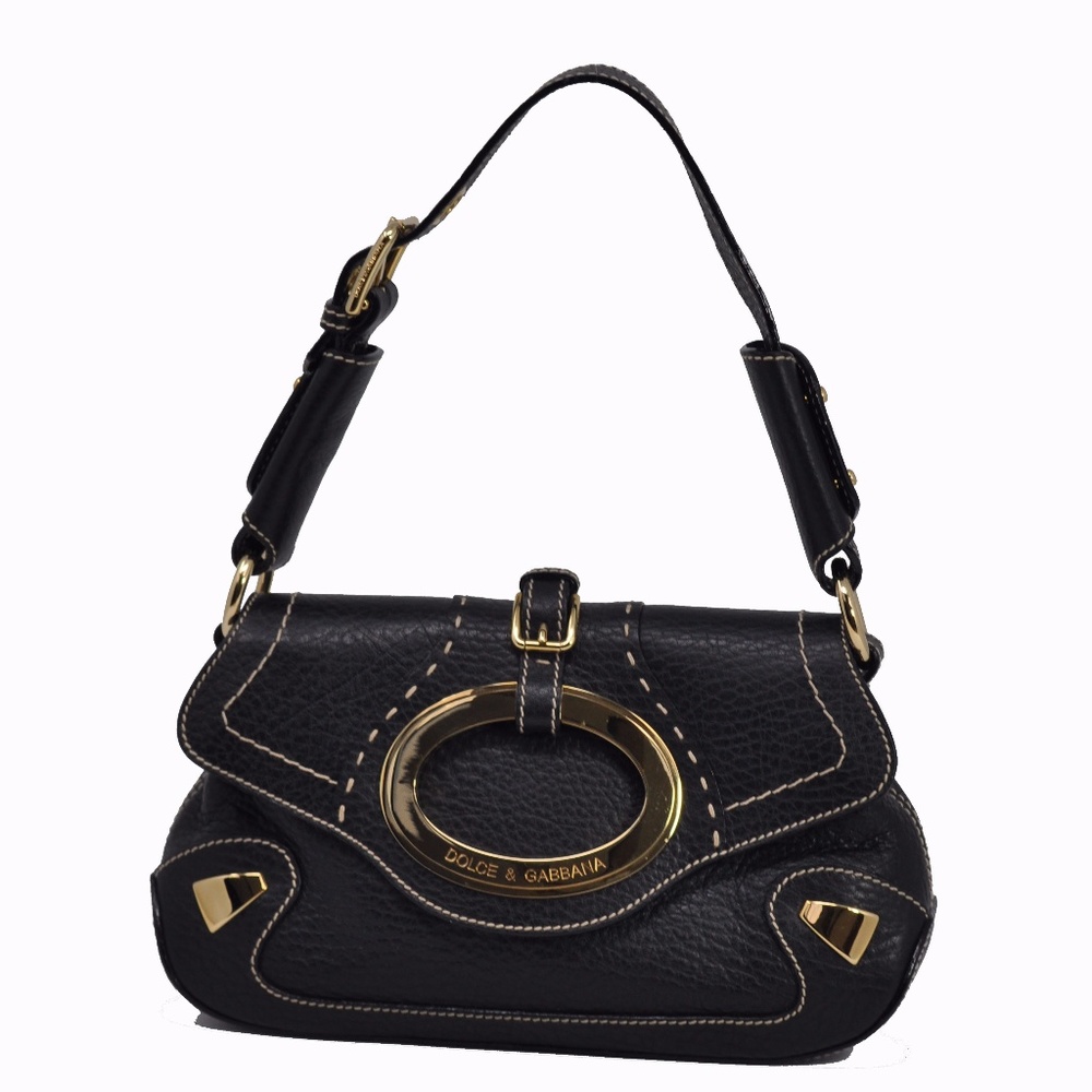 FLASH SALE! Dolce & Gabbana Black Leather Shoulder