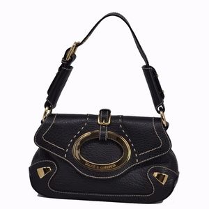 FLASH SALE! Dolce & Gabbana Black Leather Shoulder