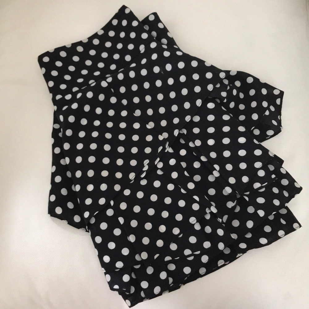 Alice + Olivia Polka Dot Ruffle Skirt