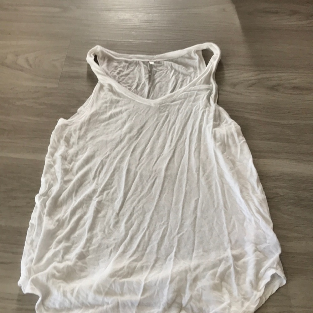 Buckle oversized tanks white and black