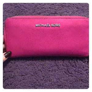 Michael Kors pink wallet