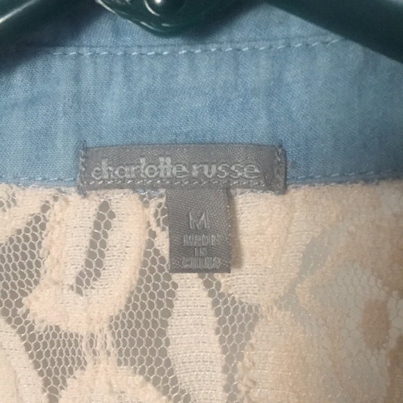 Cute lace button down tank top - Picture 5 of 5