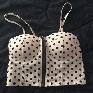 Polka Dot Crop Top
