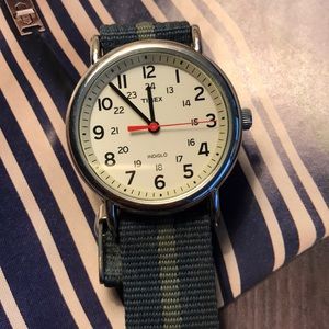 timex indiglo wr 30m stainless steel back