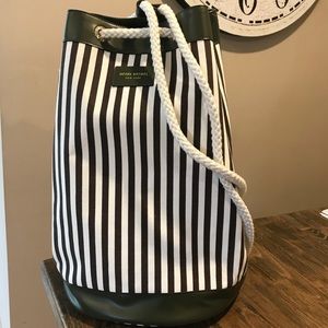 Henri Bendel Rope String Backpack w/ Side Zipper