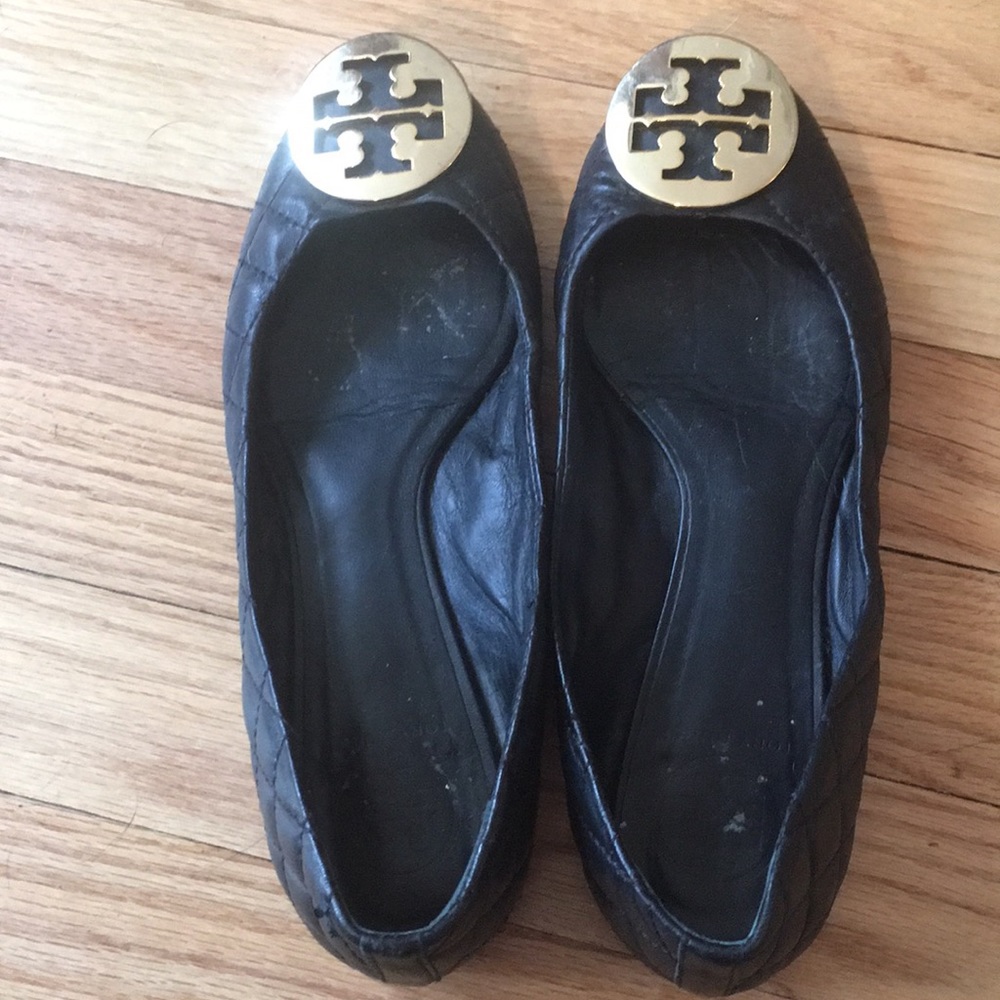 Tory Burch Quilted Reva Flats Size 6