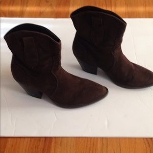 Brown Booties Size 7.5