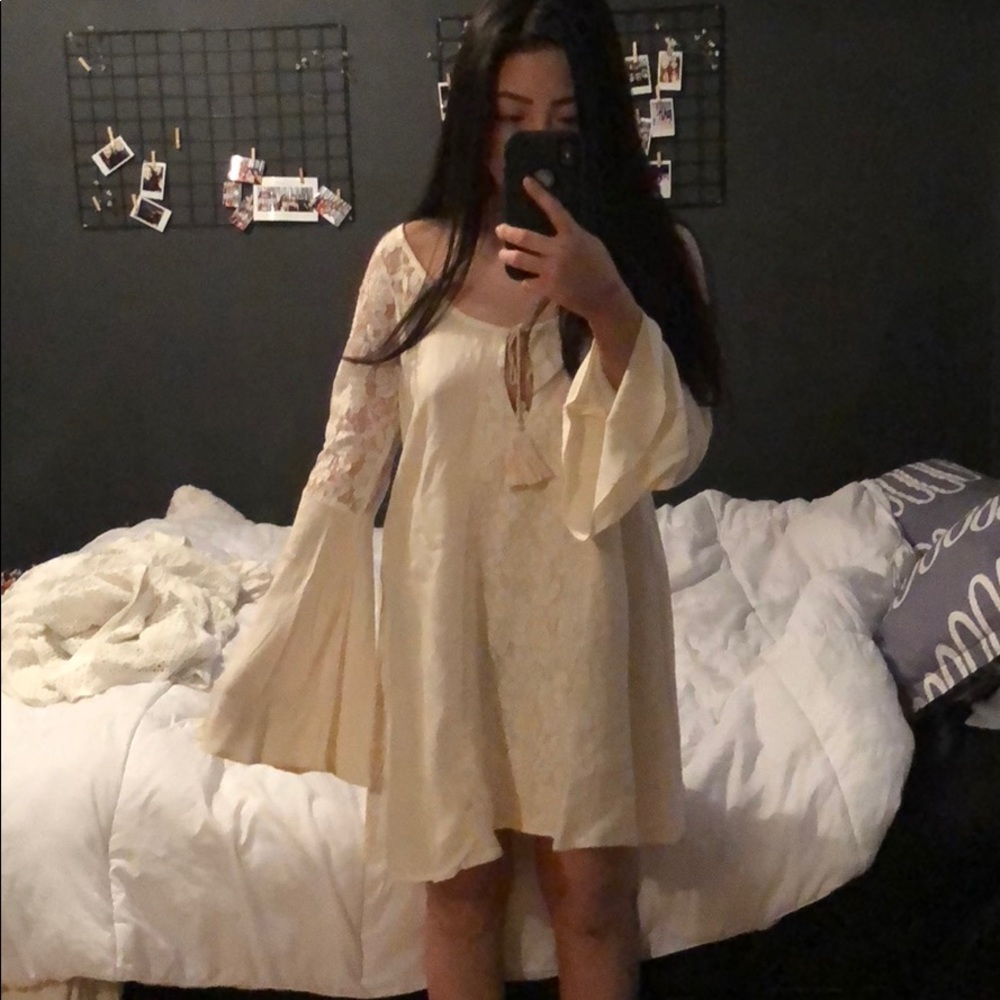 Cream lace angel dress