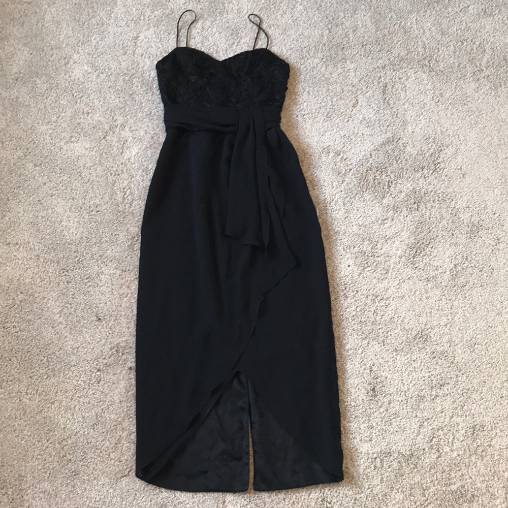 Vintage Positively Ellyn Black Dress Size 6
