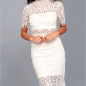 White lace Lulus dress