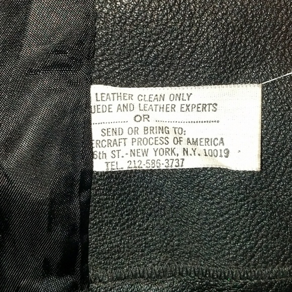 Leather coat with fur cuffs & collar - Picture 3 of 3