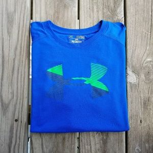 Under Armour blue and green short sleeve tee