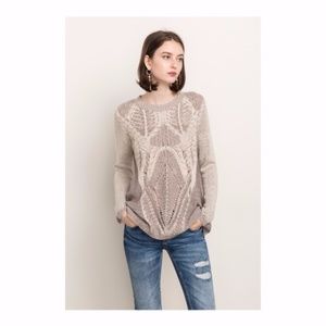 Mystree Open-Knit Sweater