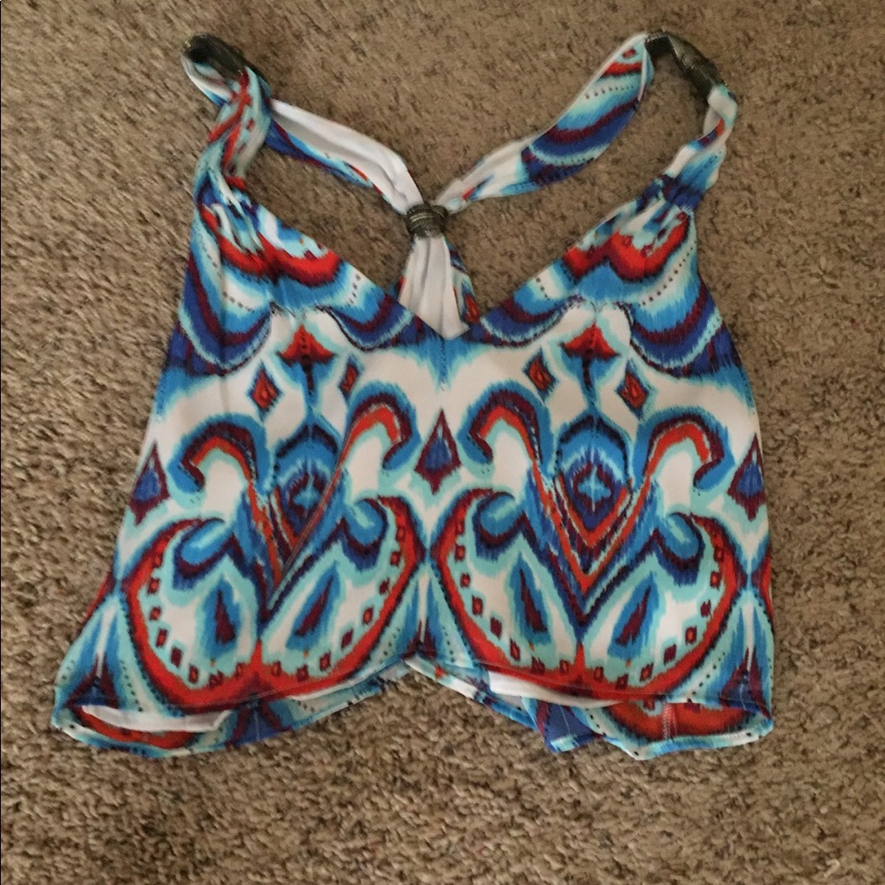 Colorful crop top from Bebe
