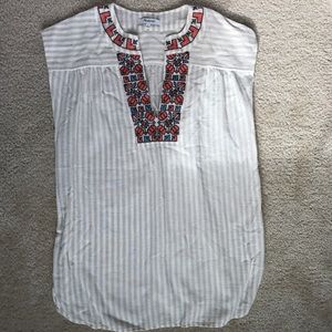Madewell embroidered tunic