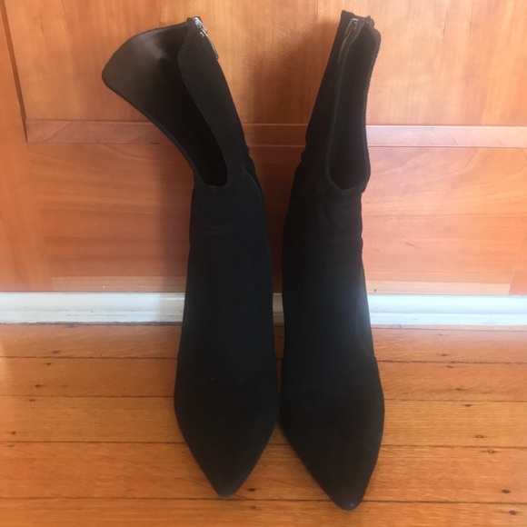 Via Spiga Black Suede ‘Felienne’ High Heel Boots - Picture 6 of 8