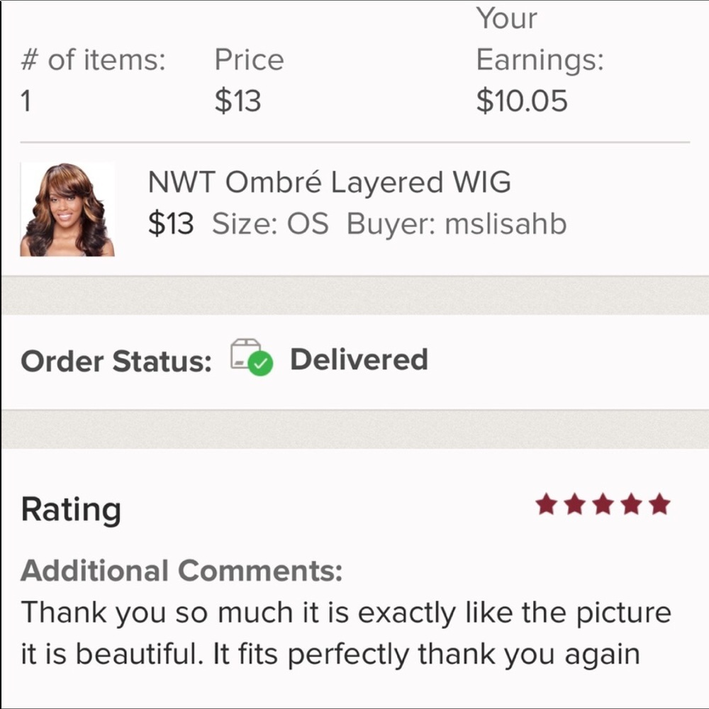5⭐️RATED: NEW Ombré Layered Wig - Picture 5 of 8