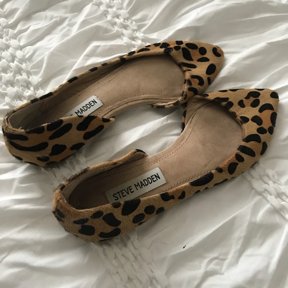 Steve Madden kaftan leopard flats