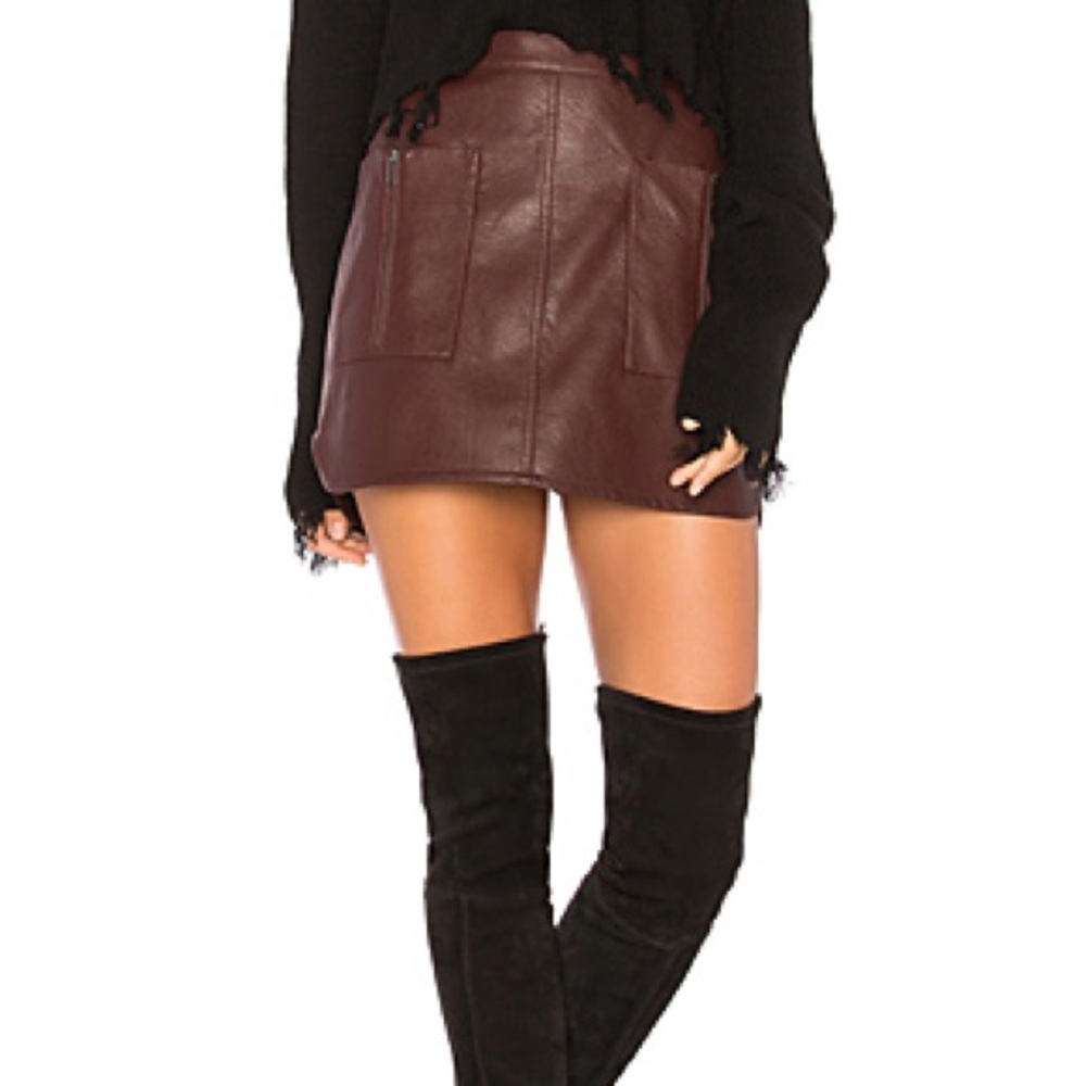 Maroon skirt from bcbg brand new