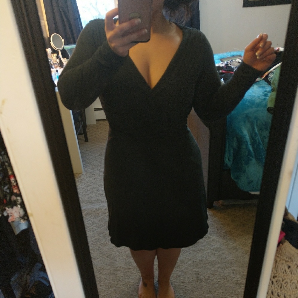 Velvet brand long sleeve cotton dress