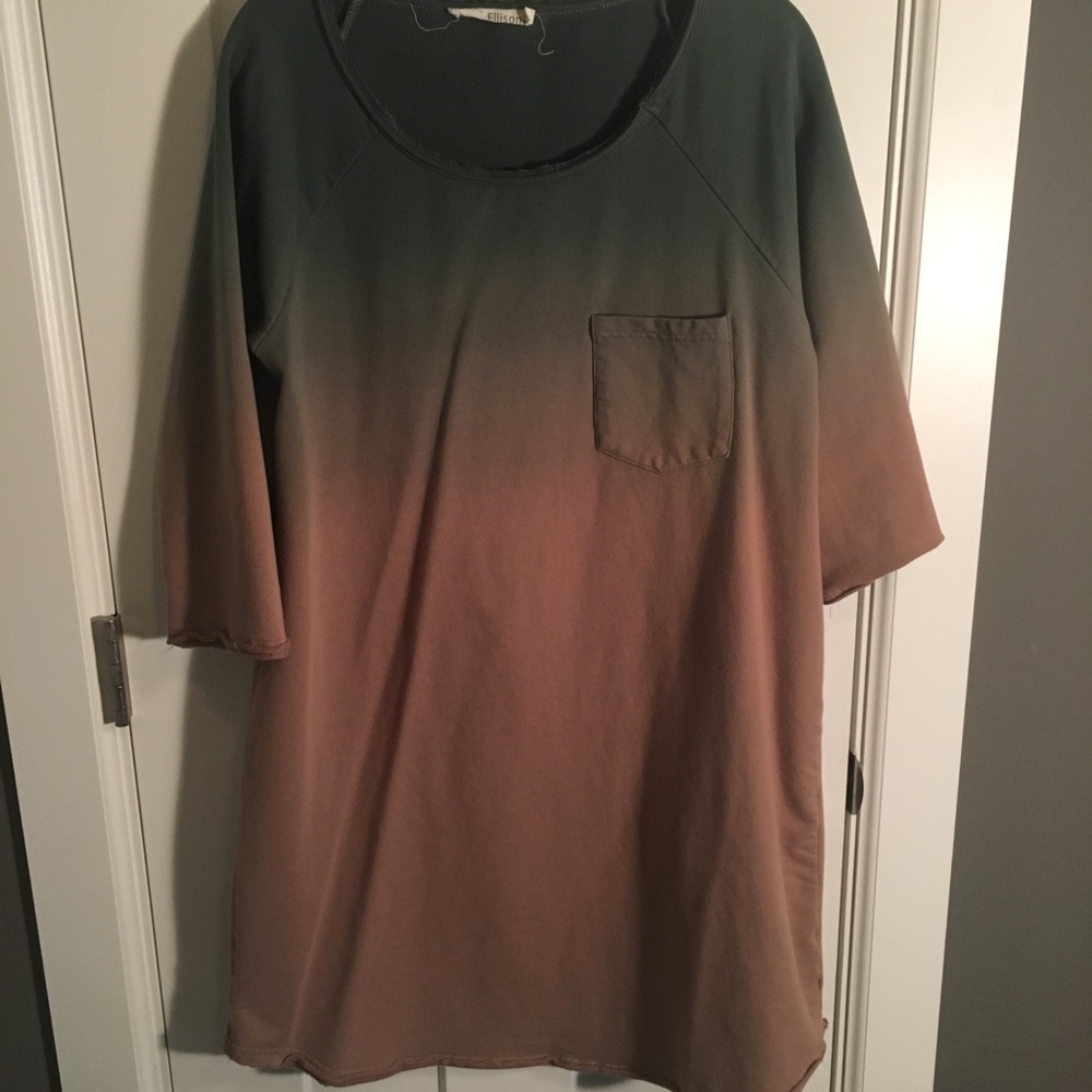Tyedye fade look sweatshirt dress