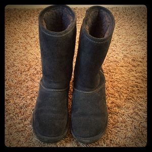 Girls charcoal tall Emma BearPaw boots