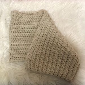 Beautiful Tan Knit Infinity Scarf!