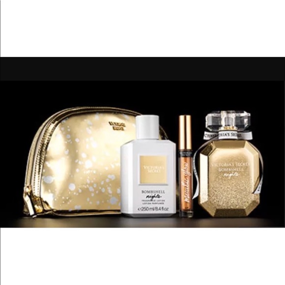 Victoria's Secret NEW! Bombshell Gold Beauty Bag - Picture 3 of 4