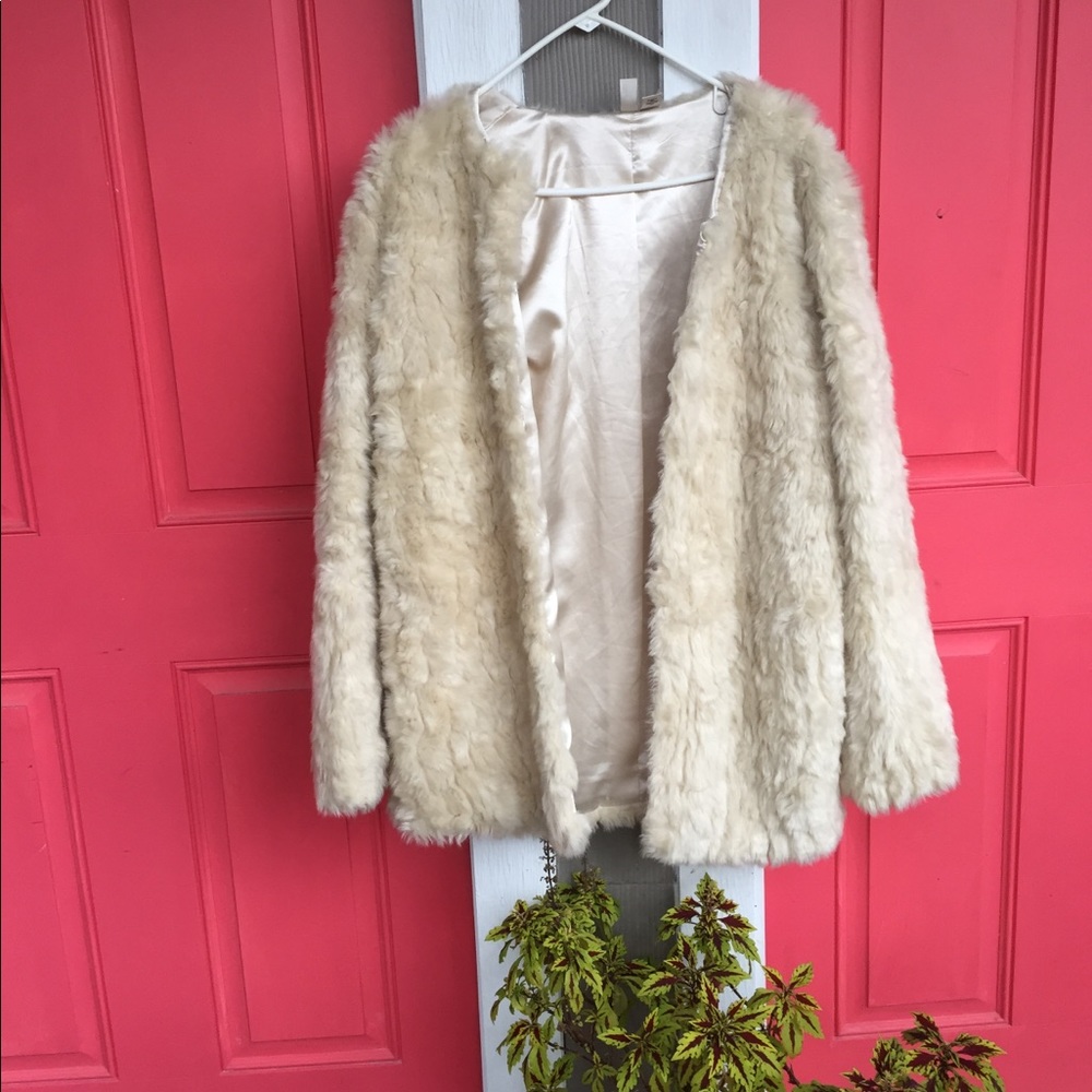 Faux fur coat