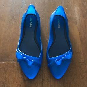 Nine West Jelly Flats with Bow