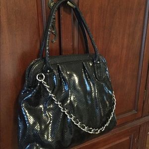 STEAL Banana Republic large snakeskin purse