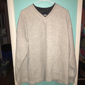 Grey fleece sweater