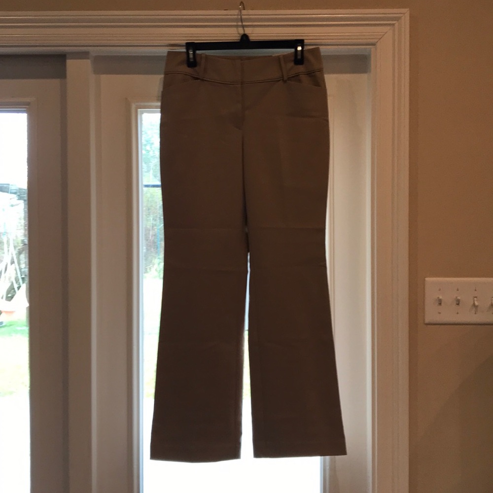 Khaki Curvy Trousers