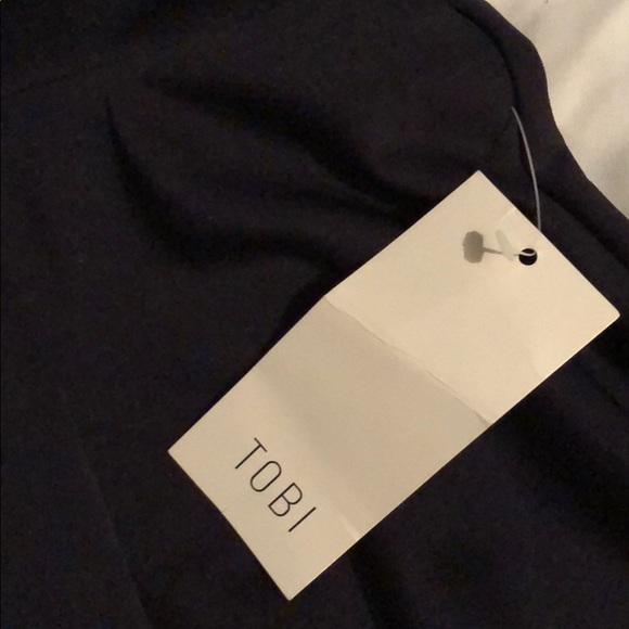 Navy blue dress fit and flare - Picture 4 of 6