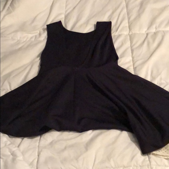 Navy blue dress fit and flare - Picture 5 of 6