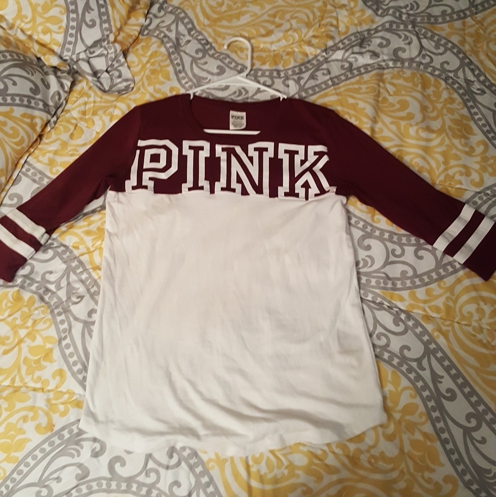 Pink 3/4 Sleeve Shirt