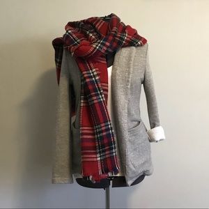 Cozy Gray Crescent Blazer