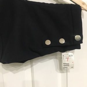 H&M dark blue shorts, high rise, new w/tags size 4