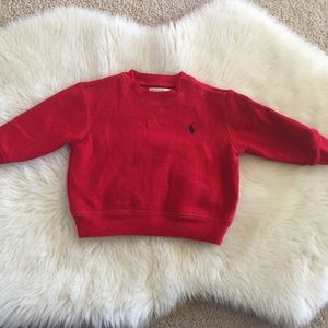 Red Ralph Lauren Sweatshirt 6m