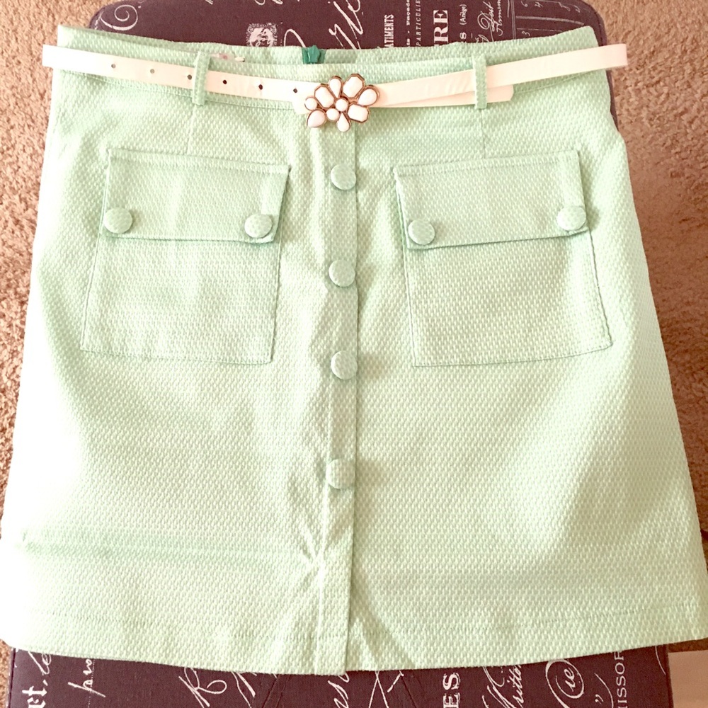 Mint mini skirt - new unused